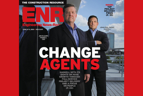 金刚弹珠网站入口10Haskell leadership on the cover of ENR Magazine.